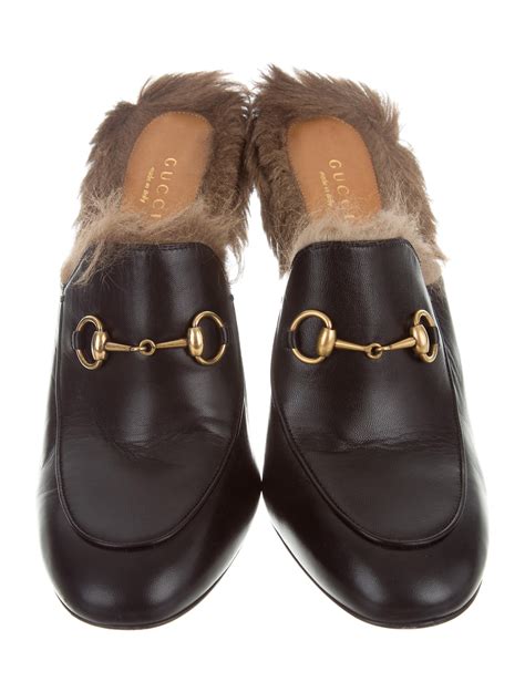 gucci princetown fur lined mule|mules princetown gucci occasion.